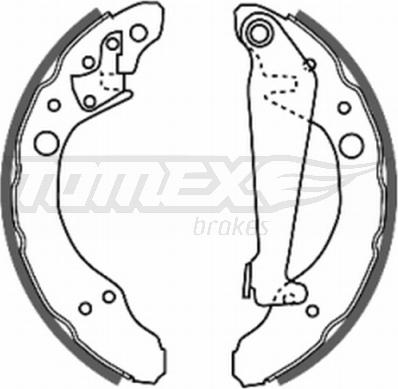 TOMEX brakes TX 20-24 - Brake Shoe Set onlydrive.pro