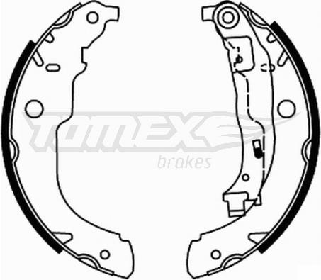 TOMEX brakes TX 21-96 - Brake Shoe Set onlydrive.pro