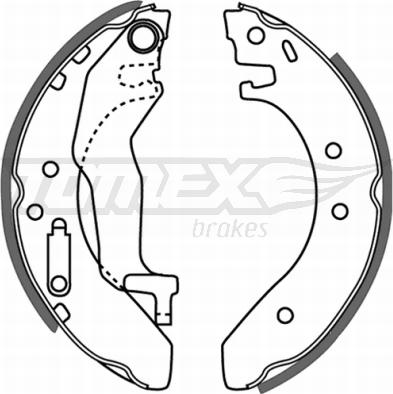 TOMEX brakes TX 21-54 - Brake Shoe Set onlydrive.pro