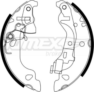 TOMEX brakes TX 21-58 - Bremžu loku komplekts onlydrive.pro