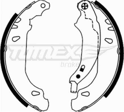 TOMEX brakes TX 21-65 - Комплект тормозных колодок, барабанные onlydrive.pro