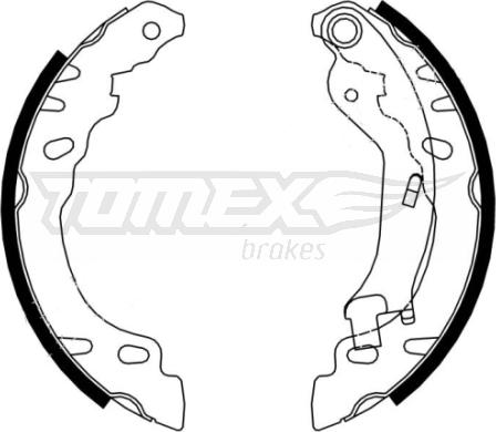 TOMEX brakes TX 21-61 - Комплект тормозных колодок, барабанные onlydrive.pro