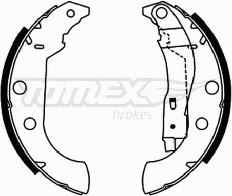 TOMEX brakes TX 21-67 - Brake Shoe Set onlydrive.pro