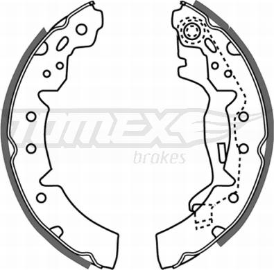 TOMEX brakes TX 21-06 - Brake Shoe Set onlydrive.pro