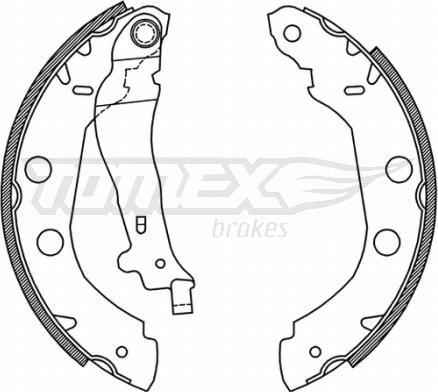 TOMEX brakes TX 21-01 - Brake Shoe Set onlydrive.pro