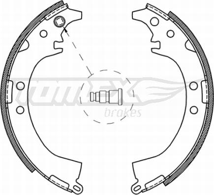 TOMEX brakes TX 21-07 - Brake Shoe Set onlydrive.pro