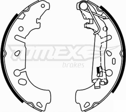 TOMEX brakes TX 21-85 - Brake Shoe Set onlydrive.pro
