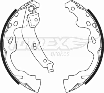 TOMEX brakes TX 21-82 - Brake Shoe Set onlydrive.pro