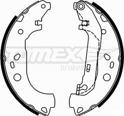 TOMEX brakes TX 21-87 - Комплект тормозных колодок, барабанные onlydrive.pro