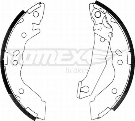 TOMEX brakes TX 21-36 - Brake Shoe Set onlydrive.pro