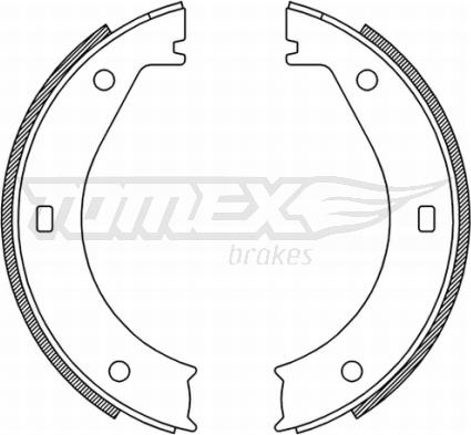 TOMEX brakes TX 21-25 - Комплект тормозных колодок, барабанные onlydrive.pro