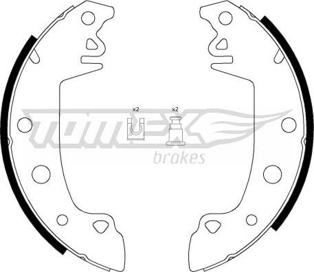 TOMEX brakes TX 21-28 - Комплект тормозных колодок, барабанные onlydrive.pro