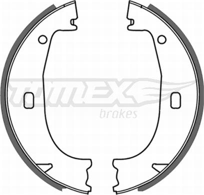 TOMEX brakes TX 21-23 - Комплект тормозных колодок, барабанные onlydrive.pro