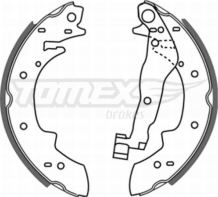 TOMEX brakes TX 21-22 - Brake Shoe Set onlydrive.pro
