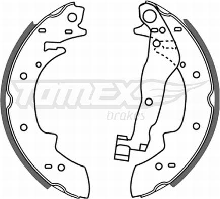 TOMEX brakes TX 21-22 - Комплект тормозных колодок, барабанные onlydrive.pro