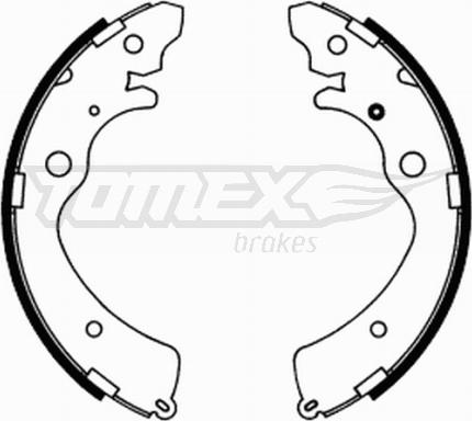 TOMEX brakes TX 21-74 - Brake Shoe Set onlydrive.pro