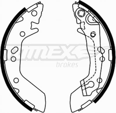 TOMEX brakes TX 21-70 - Brake Shoe Set onlydrive.pro