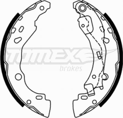 TOMEX brakes TX 21-77 - Brake Shoe Set onlydrive.pro