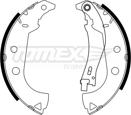 TOMEX brakes TX 23-15 - Комплект тормозных колодок, барабанные onlydrive.pro