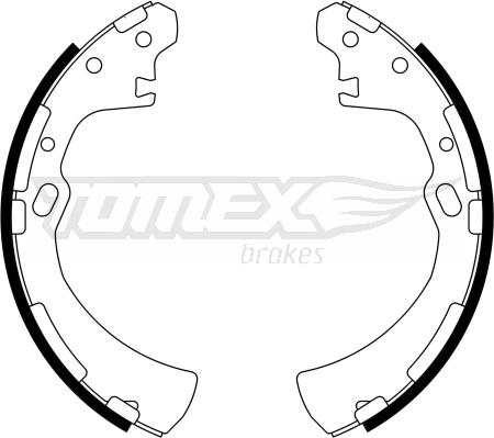 TOMEX brakes TX 23-31 - Комплект тормозных колодок, барабанные onlydrive.pro