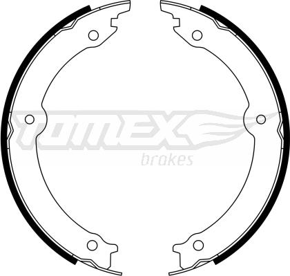 TOMEX brakes TX 23-33 - Brake Shoe Set, parking brake onlydrive.pro