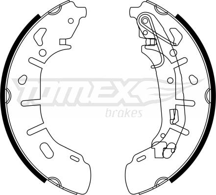 TOMEX brakes TX 23-21 - Stabdžių trinkelių komplektas onlydrive.pro