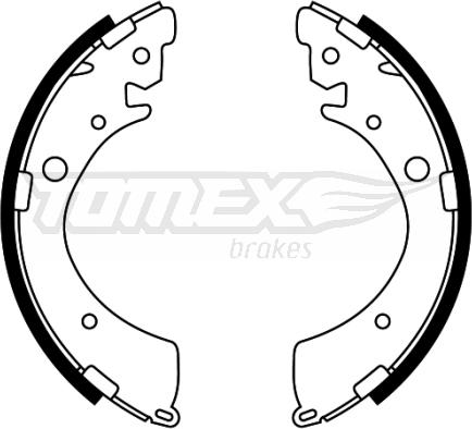 TOMEX brakes TX 22-40 - Комплект тормозных колодок, барабанные onlydrive.pro