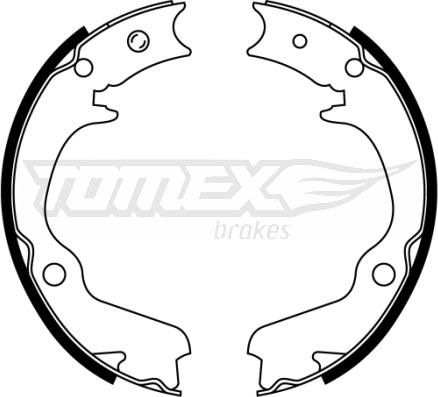 TOMEX brakes TX 22-41 - Комплект тормозных колодок, барабанные onlydrive.pro