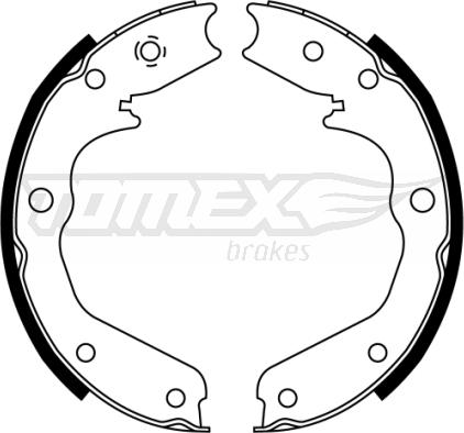TOMEX brakes TX 22-43 - Brake Shoe Set onlydrive.pro