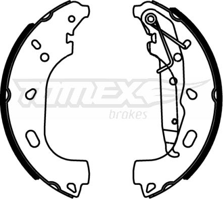 TOMEX brakes TX 22-57 - Brake Shoe Set onlydrive.pro