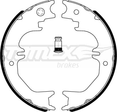 TOMEX brakes TX 22-64 - Brake Shoe Set onlydrive.pro