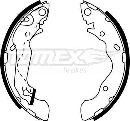 TOMEX brakes TX 22-05 - Brake Shoe Set onlydrive.pro