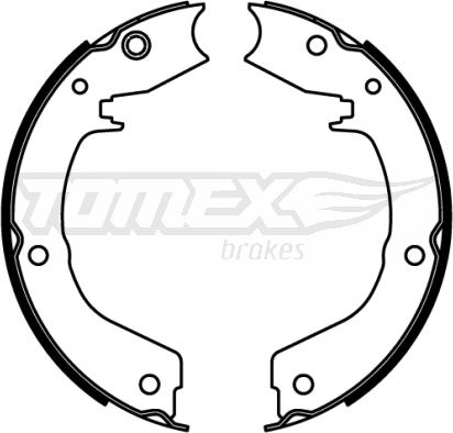 TOMEX brakes TX 22-19 - Brake Shoe Set onlydrive.pro