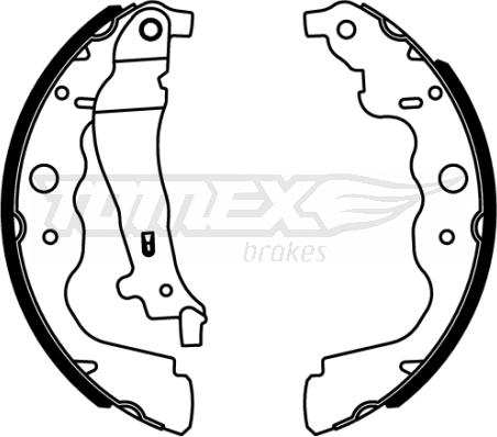 TOMEX brakes TX 22-18 - Brake Shoe Set onlydrive.pro