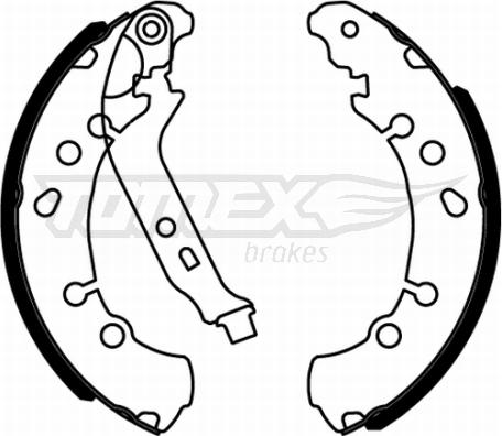 TOMEX brakes TX 22-17 - Brake Shoe Set onlydrive.pro