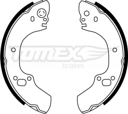 TOMEX brakes TX 22-88 - Комплект тормозных колодок, барабанные onlydrive.pro