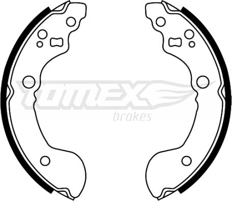 TOMEX brakes TX 22-31 - Комплект тормозных колодок, барабанные onlydrive.pro