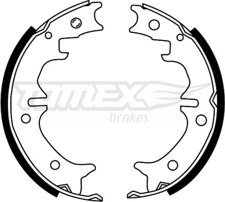 TOMEX brakes TX 22-29 - Brake Shoe Set onlydrive.pro