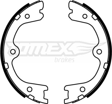 TOMEX brakes TX 22-23 - Комплект тормозных колодок, барабанные onlydrive.pro