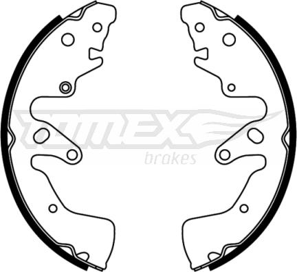 TOMEX brakes TX 22-74 - Brake Shoe Set onlydrive.pro