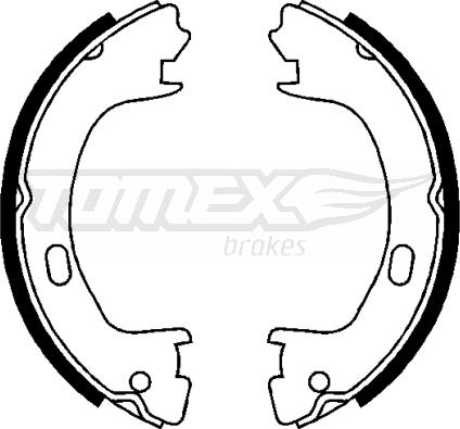 TOMEX brakes TX 22-71 - Brake Shoe Set onlydrive.pro