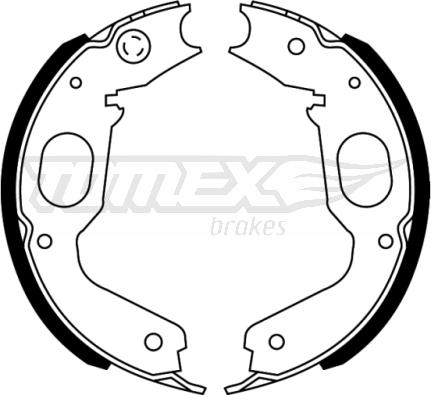 TOMEX brakes TX 22-73 - Комплект тормозных колодок, барабанные onlydrive.pro