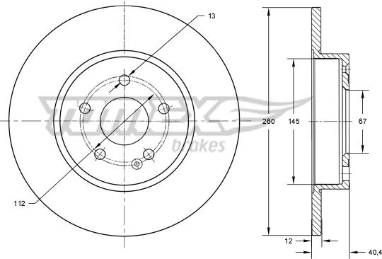 TOMEX brakes TX 74-06 - Brake Disc onlydrive.pro