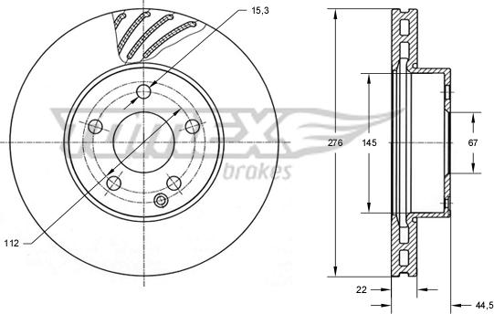 TOMEX brakes TX 74-08 - Brake Disc onlydrive.pro