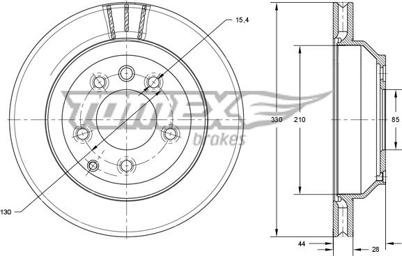 TOMEX brakes TX 74-16 - Piduriketas onlydrive.pro