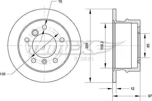 TOMEX brakes TX 70-90 - Piduriketas onlydrive.pro