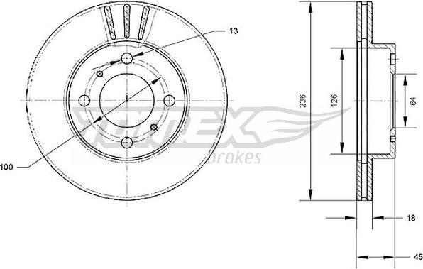 TOMEX brakes TX 70-98 - Brake Disc onlydrive.pro