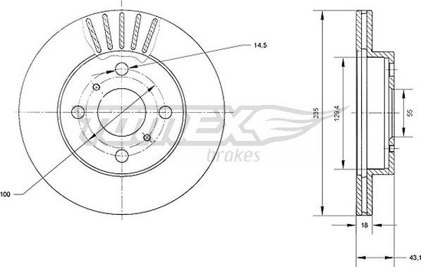 TOMEX brakes TX 70-97 - Brake Disc onlydrive.pro