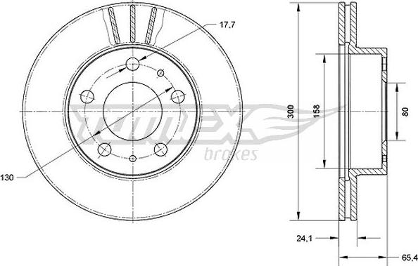 TOMEX brakes TX 70-60 - Bremžu diski onlydrive.pro