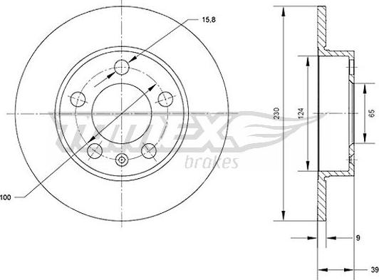 TOMEX brakes TX 70-01 - Stabdžių diskas onlydrive.pro